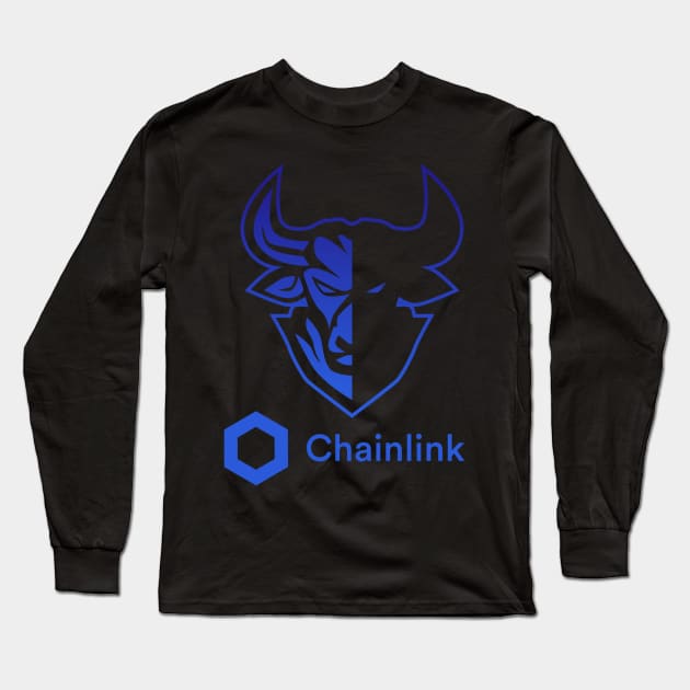 Chainlink coin Crypto coin Cryptocurrency Long Sleeve T-Shirt by JayD World